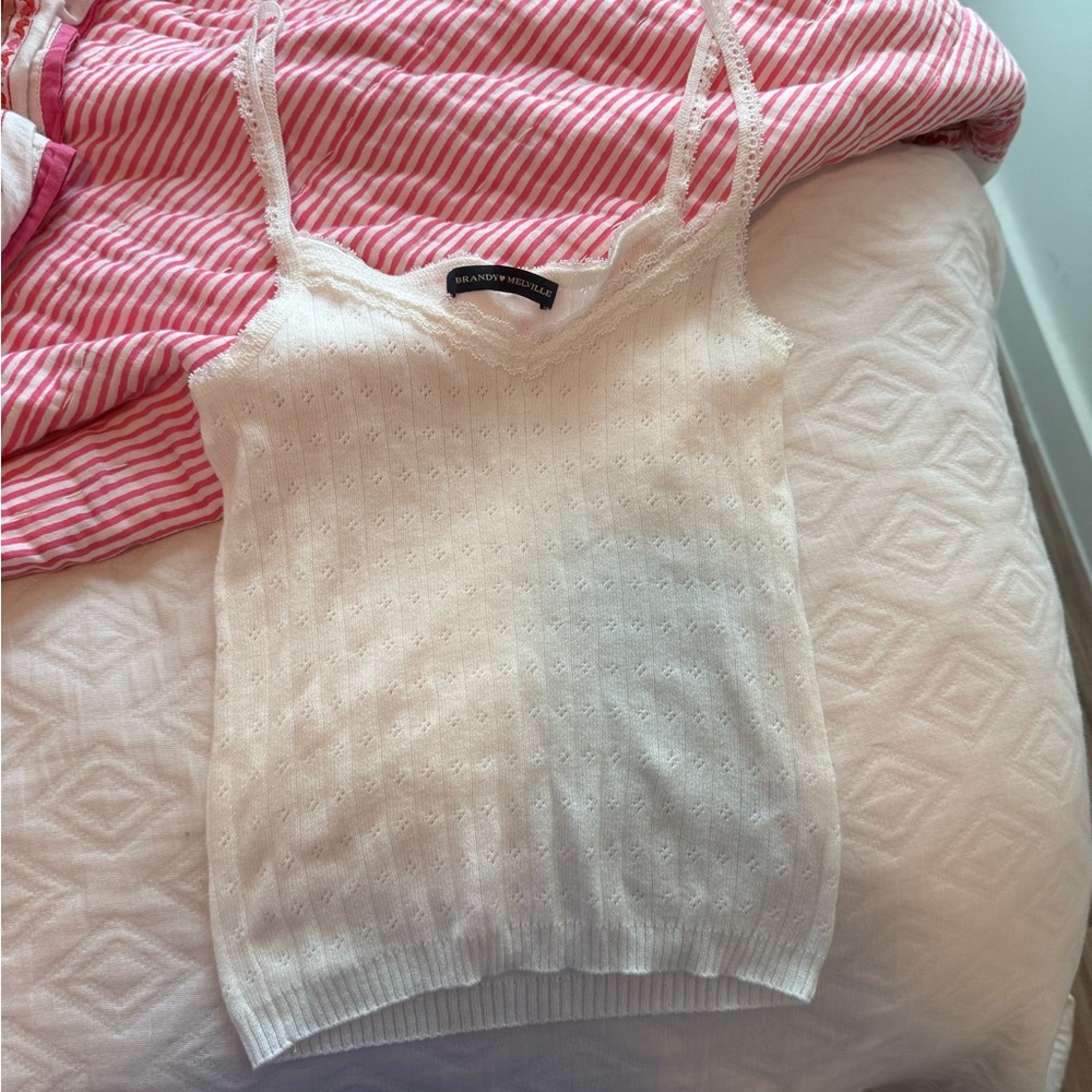 White brandy Melville tank top